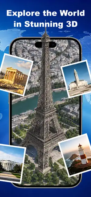 Earth Lens: 3D Map & Live Cam screenshot 1
