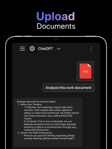 AI chatbot assistant - AI chat iPad screenshot