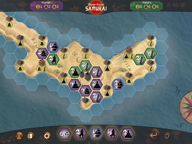 Samurai by Reiner Knizia official gameplay screenshot 1