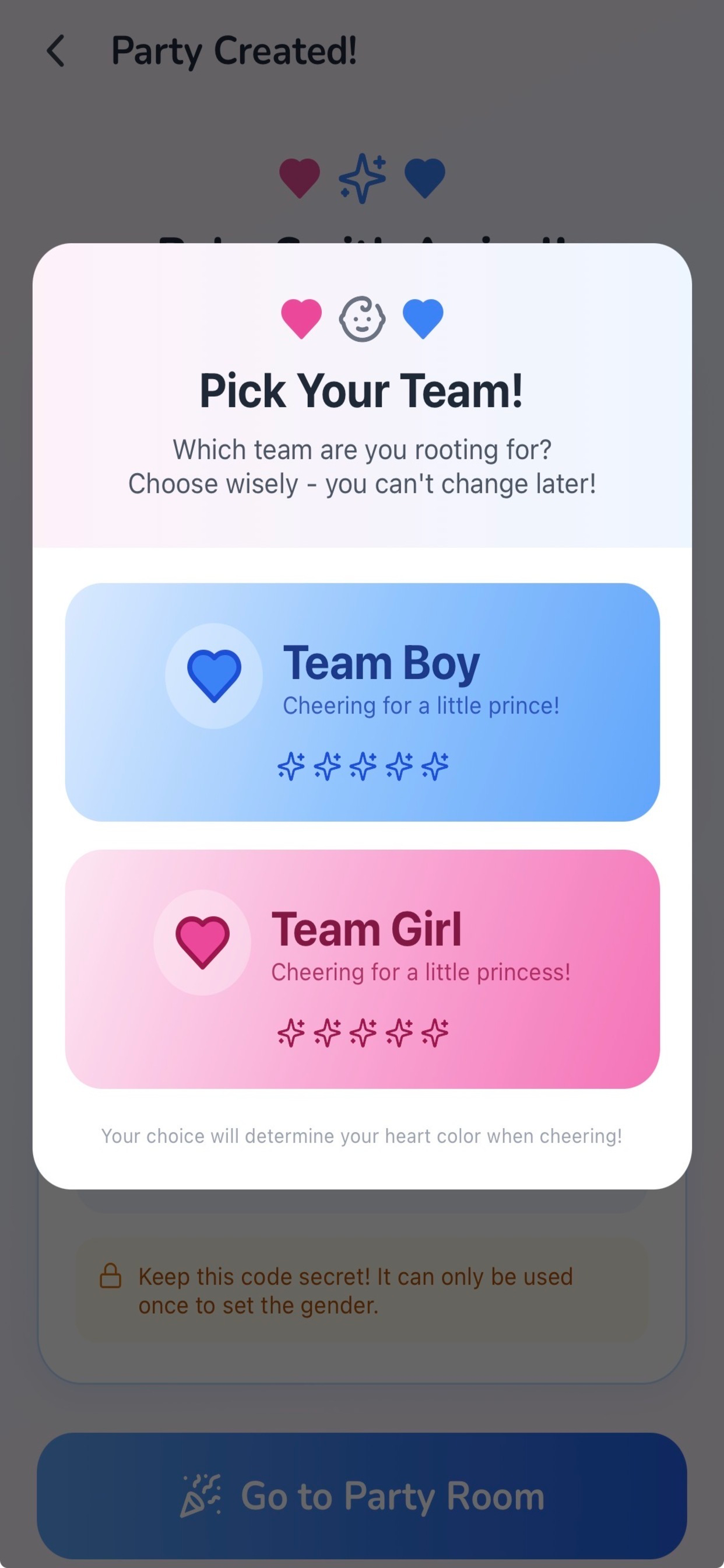 Create Gender Reveal Party