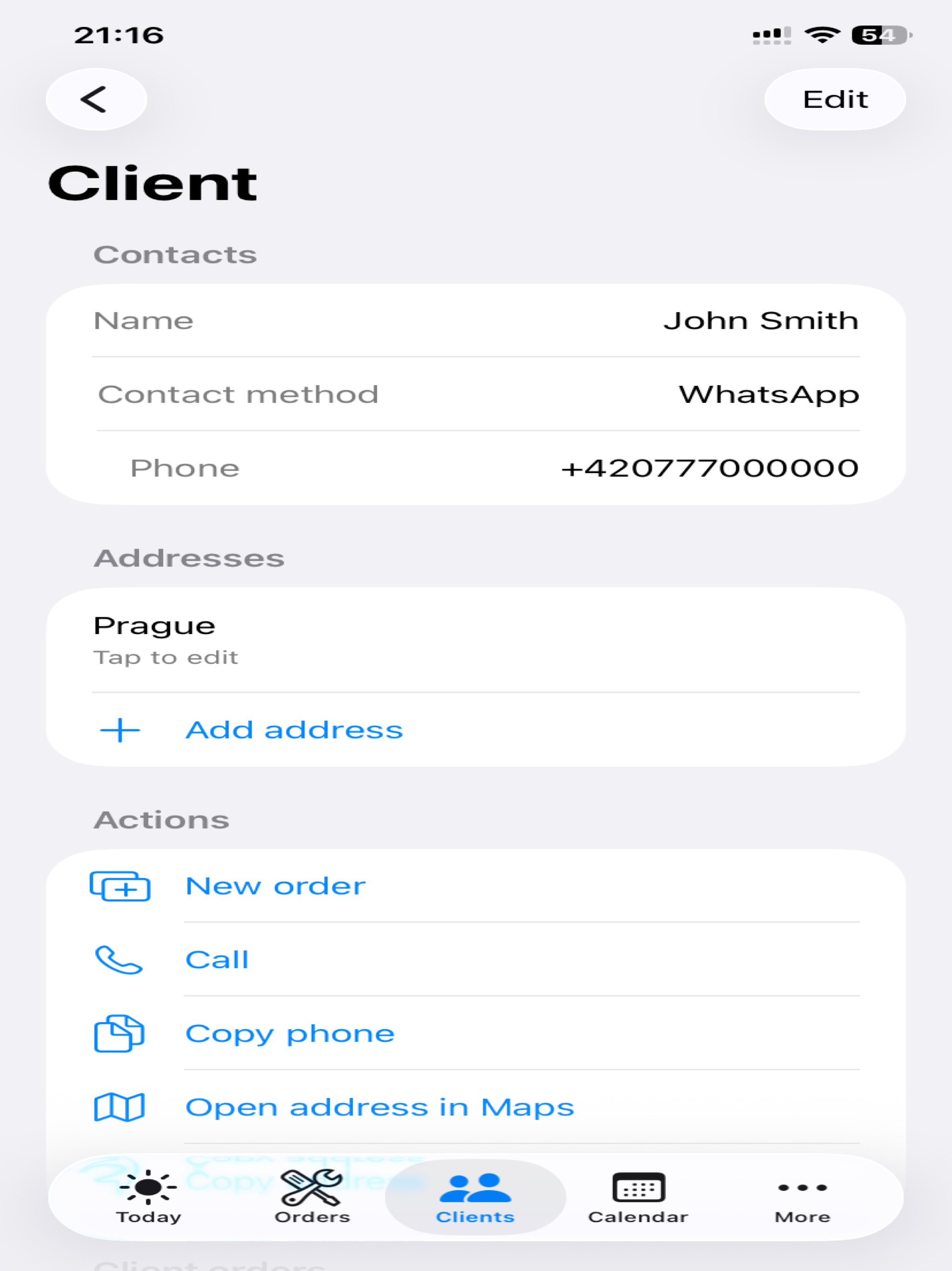 WorkOrders CRM