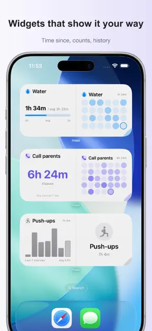 maai - Last-Time +1 Widget screenshot 4