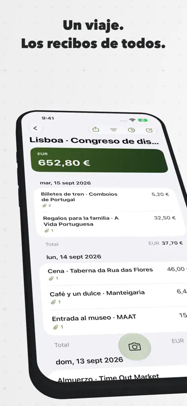Recibos de viaje screenshot 3 of 10