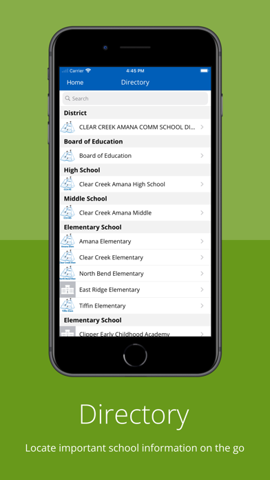 Clear Creek Amana Schools Screenshot