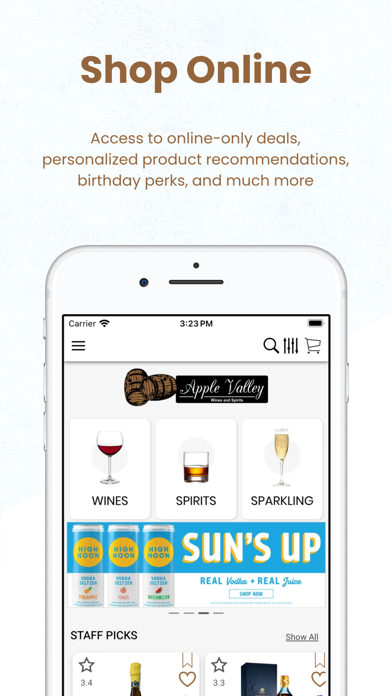 Apple Valley Wines and Spirits Screenshot