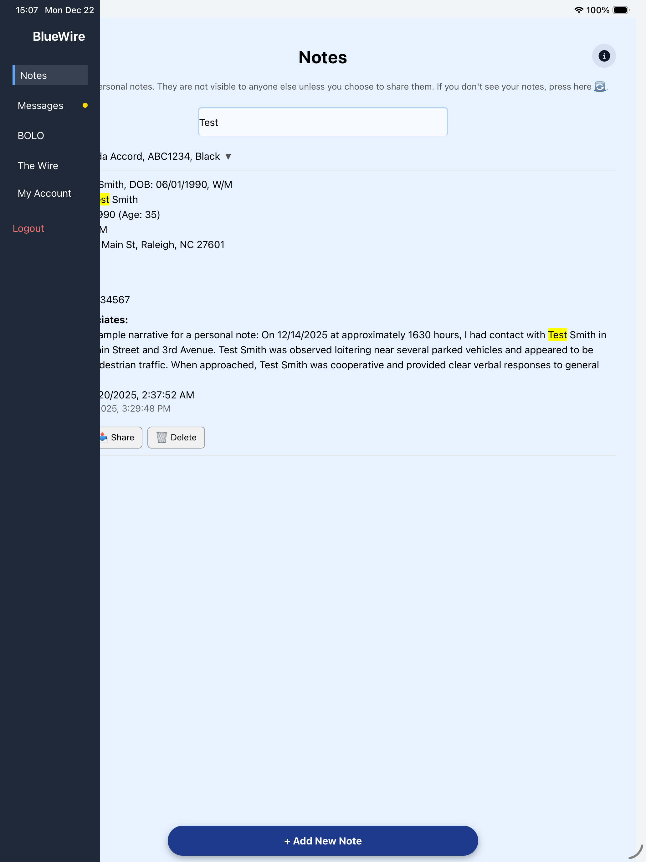 BlueWire App screenshot 6