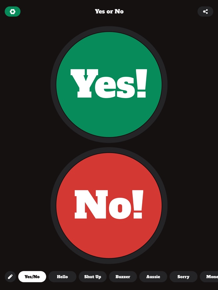 Yes Button - Yes or No Buttons