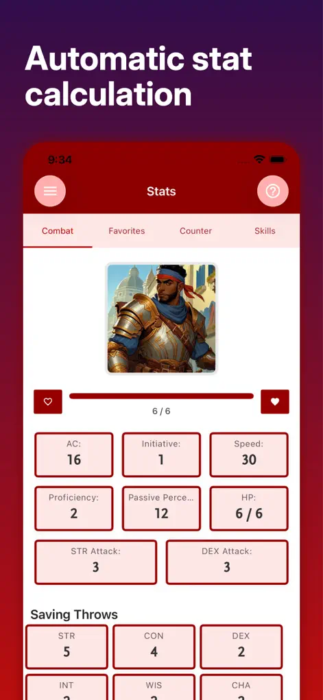 DnD 5e Character Keep - Utilities App | MWM