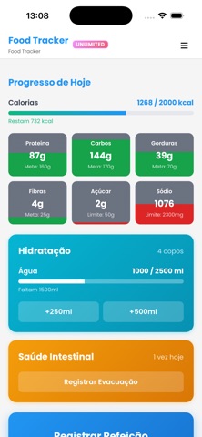 Food Tracker App screenshot