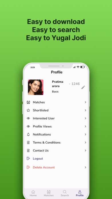 Yugal Jodi Matrimony Screenshot