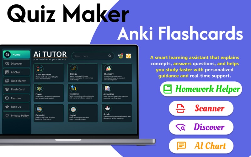 AI Quiz Maker: Anki Flashcards app screenshot