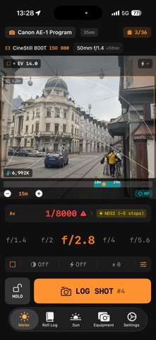 F8t - Light Meter for Film screenshot