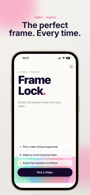 FrameLock: Video to Photos screenshot 1