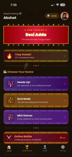 Desi Adda: Quiz & Party screenshot 1