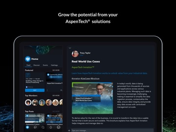 AspenTech® Global Community iPad screenshot