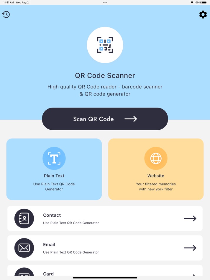 #1. QR Code Scan, Barcode Scanner (iOS) Av: Kachhadiya Kaushikbhai