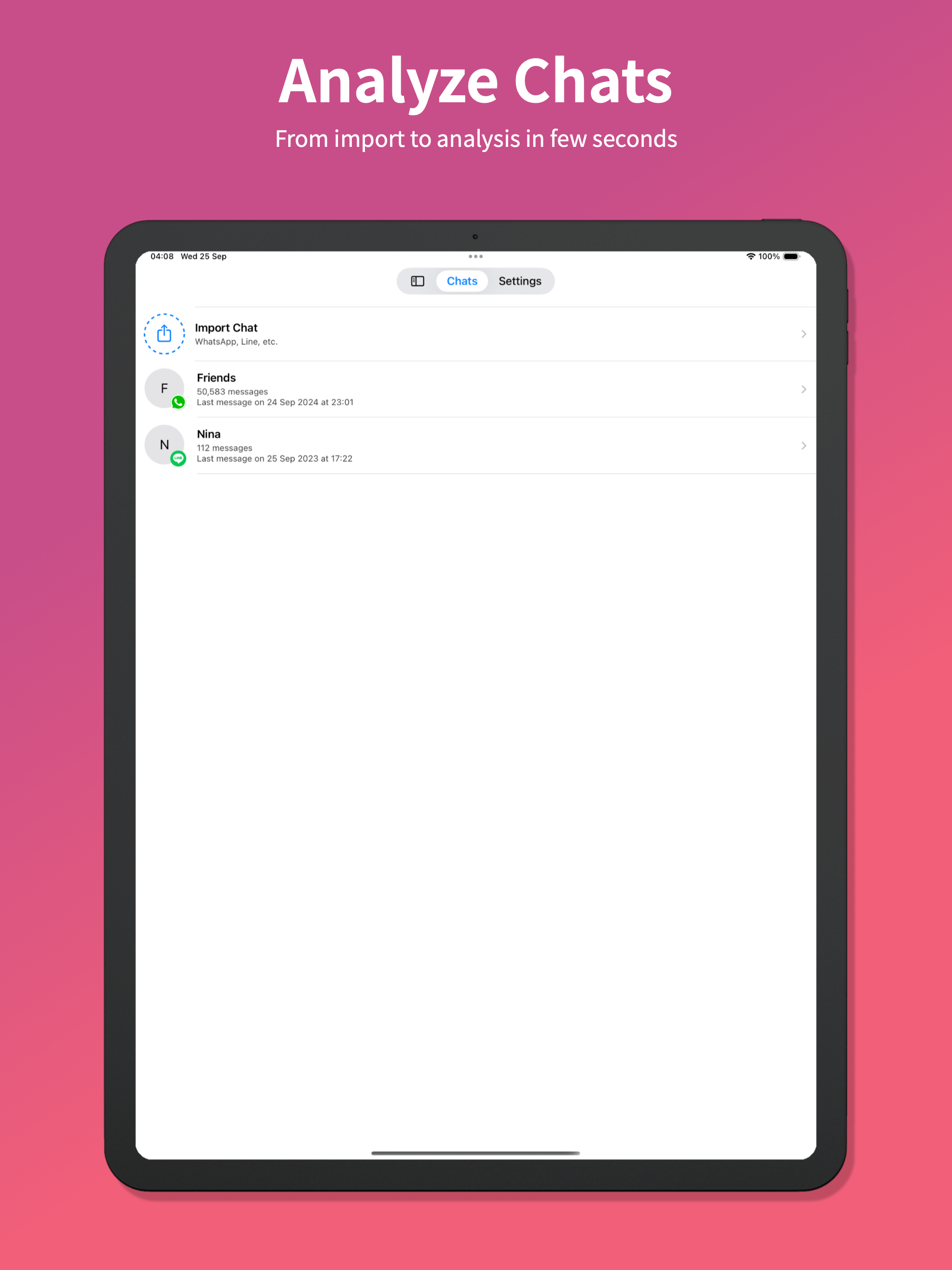 Chatalyzer - Analyze Chats screenshot 5