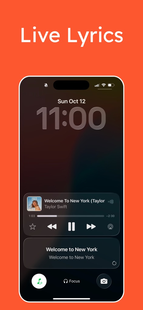 Dynamic Lyrics Widget - Music App | MWM