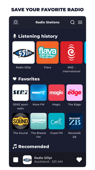 Radio New Zealand: FM Radio NZ Screenshot
