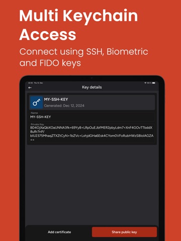 Terminal - SFTP & SSH Client iPad screenshot