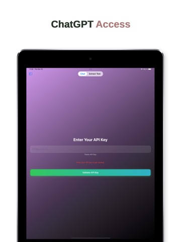 ai chat by api iPad screenshot
