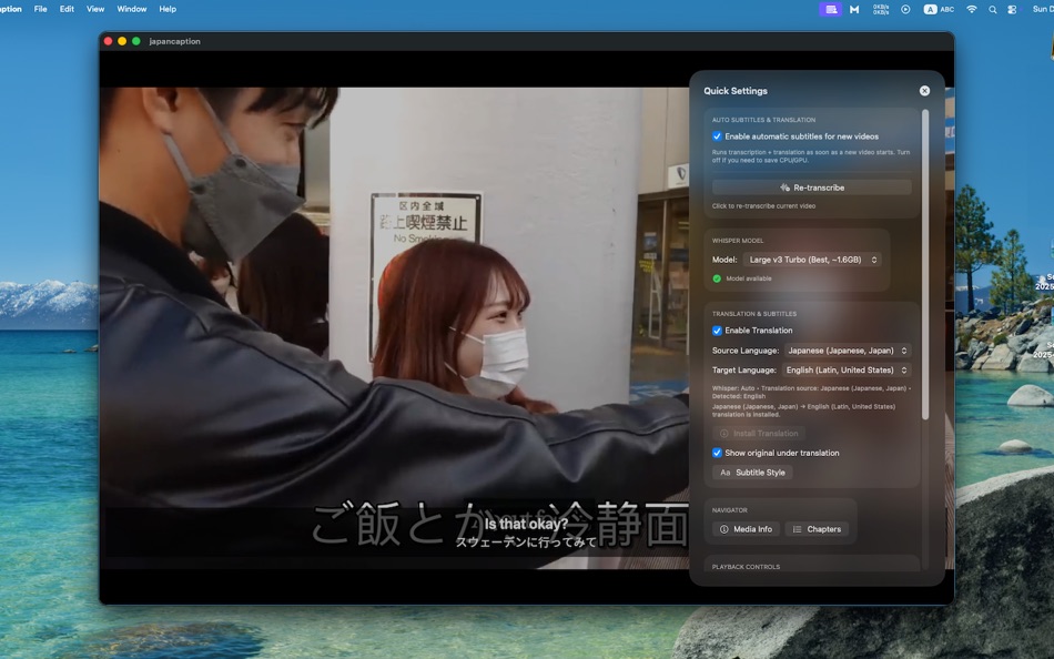 #3. OKPlayer – Real-Time Subtitles (macOS) By: 文凤 董