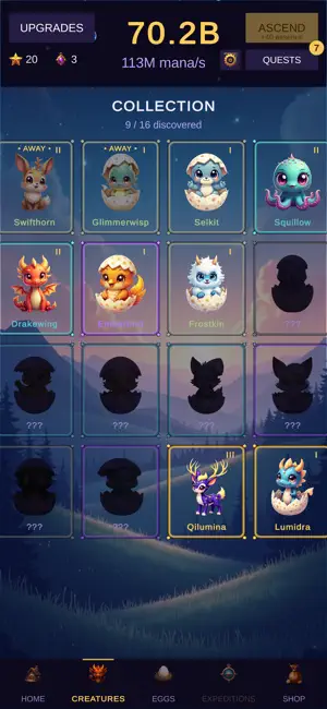 Mythlings: Creature Collector screenshot 3