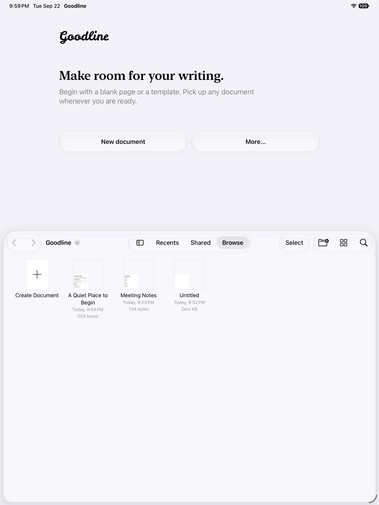 Screenshot 5 of Goodline: Markdown Writer