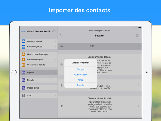 Screenshot #5 pour Group SMS and Email