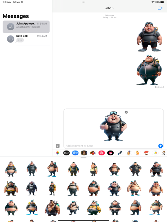 Screenshot #6 pour Scuba Stickers