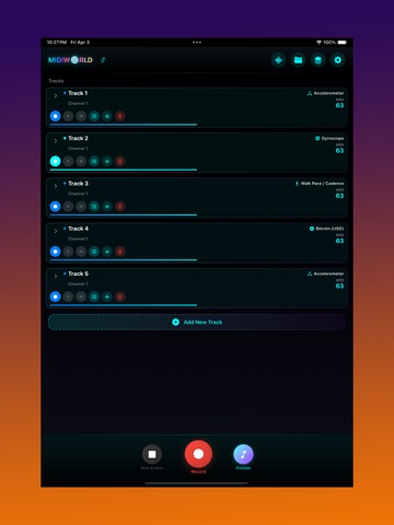 MIDI World iPad screenshot