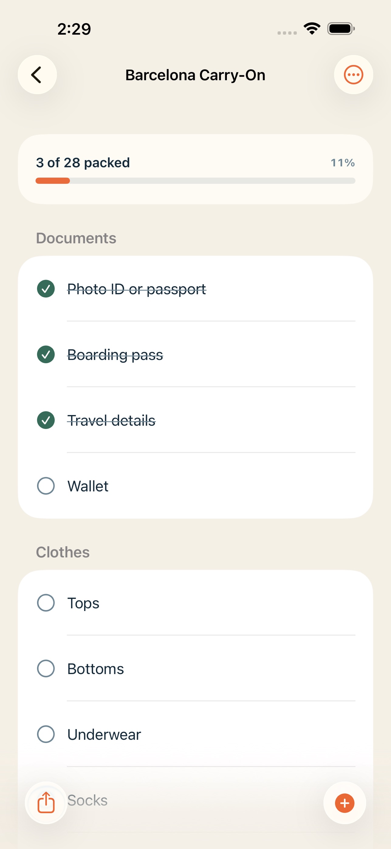 Screenshot 3 of Packed Yet? Trip Checklist