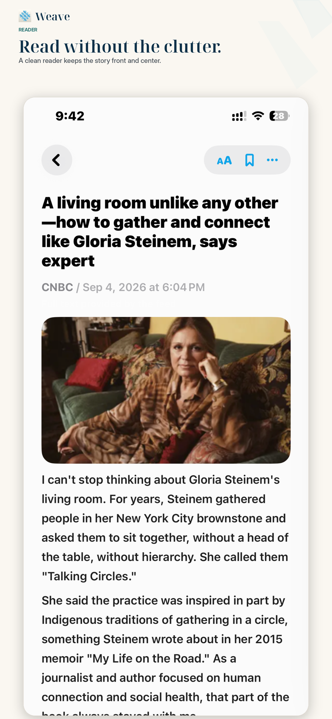 Weave: News Reader screenshot 4