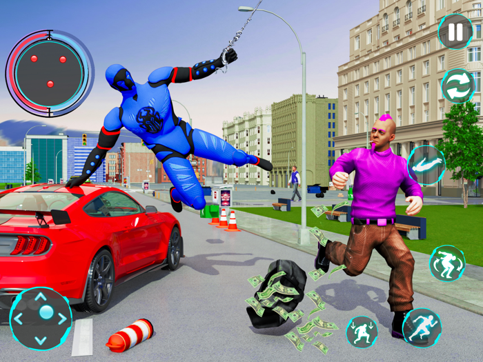 Flying Super Hero Robot Fight