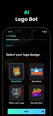Gaming Logo Maker Esports Logo iPhone screenshot