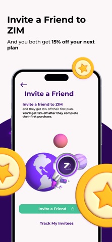 ZIM: eSIM Calls & Data Plans iPhone screenshot