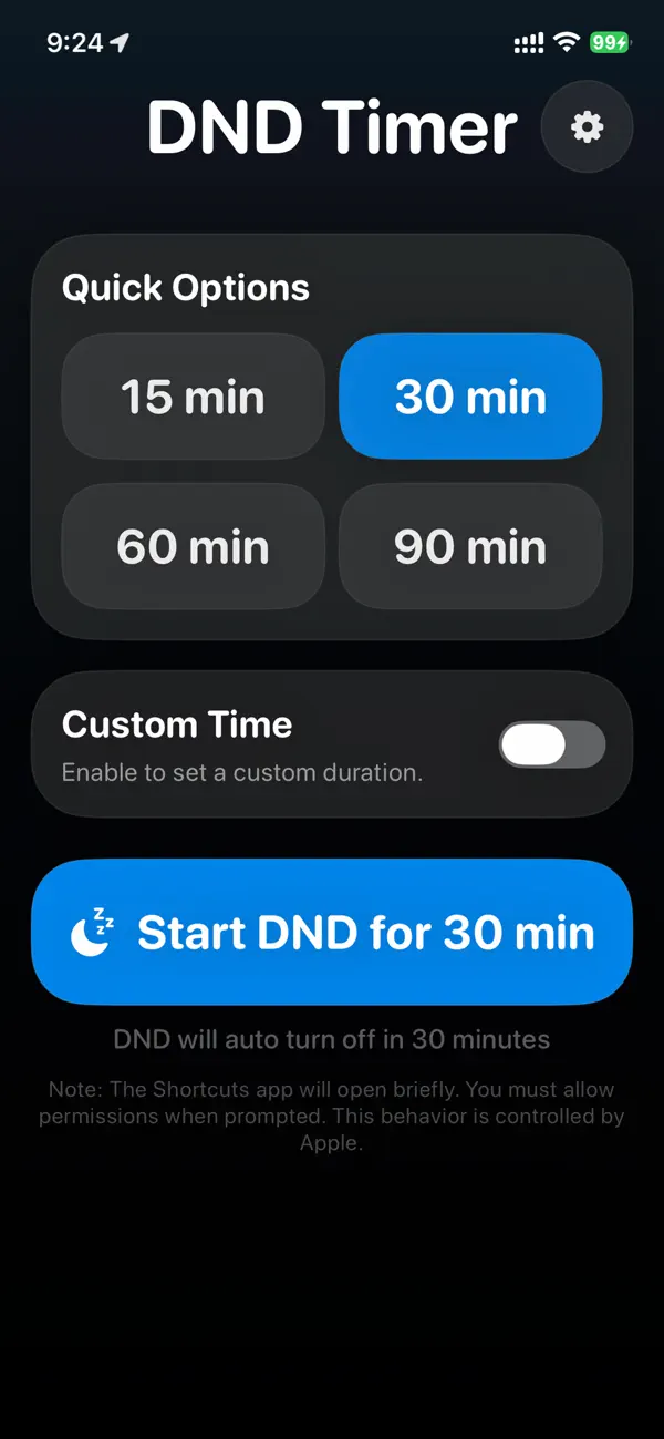 #1. DND Timer (iOS) De: Marketing Solutions Lobo LLC