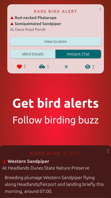 BirdingApp. Screenshot