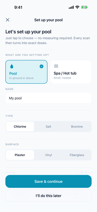 PoolsKey: Pool Water Testing Screenshot 4 of 5
