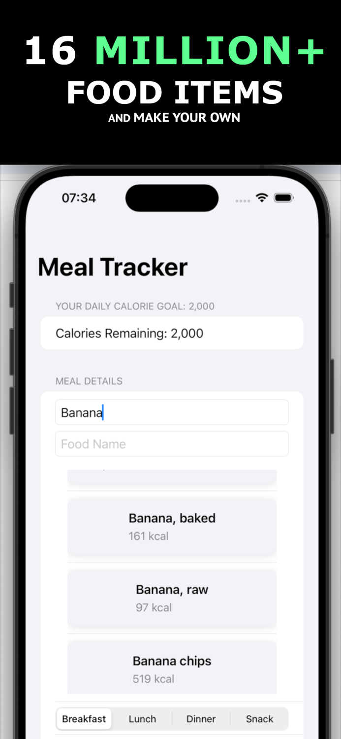 Clarity Calorie Counter