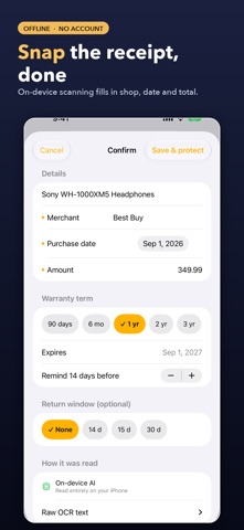 WarrantyKeep: Warranty Tracker screenshot