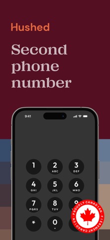 Hushed: UK Second Phone Number App Store preview screenshot 1