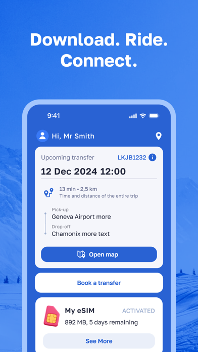 Alps2Alps Ski Transfers iPhone screenshot 4 - Travel app