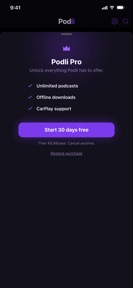 Podli: Podcast Player screenshot