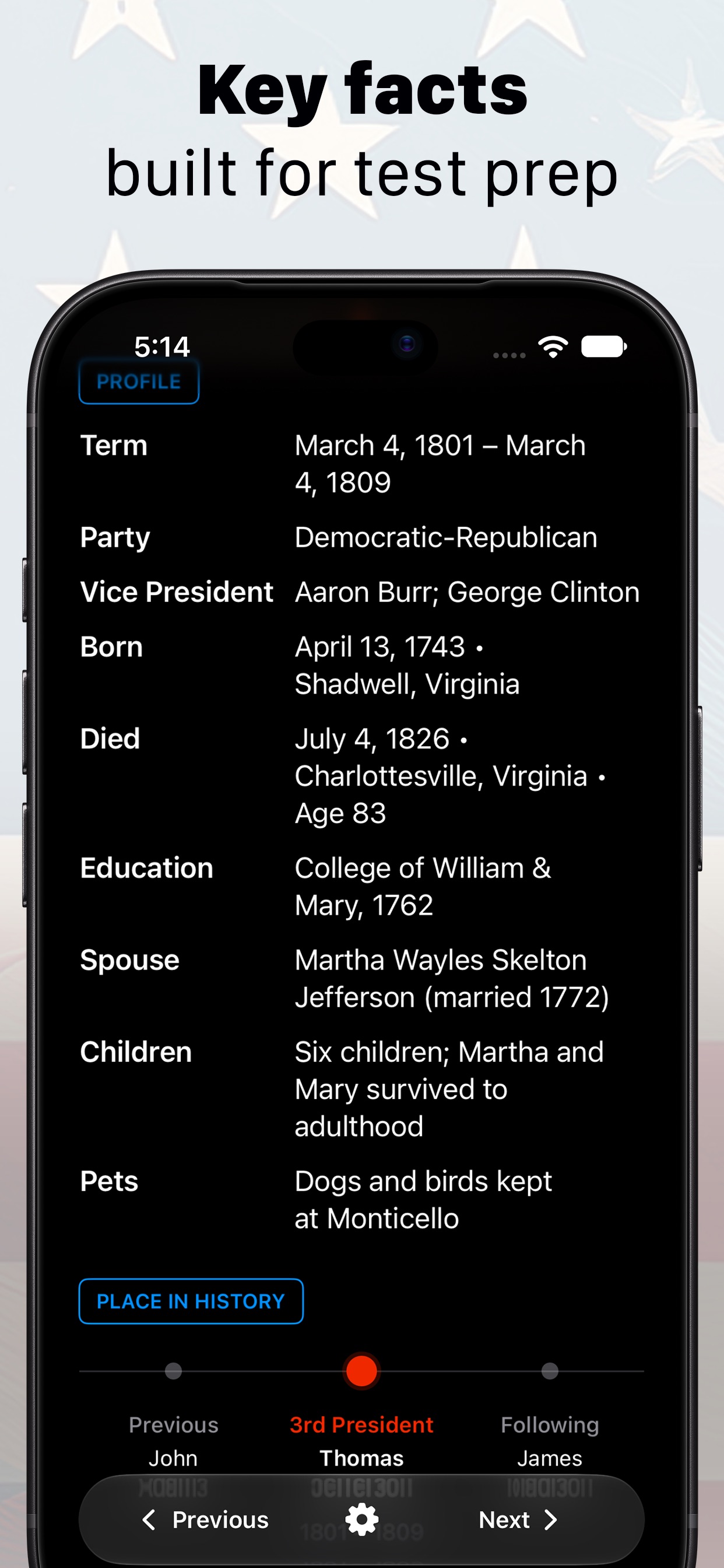 Screenshot 2 of US Presidents Study Flashcards