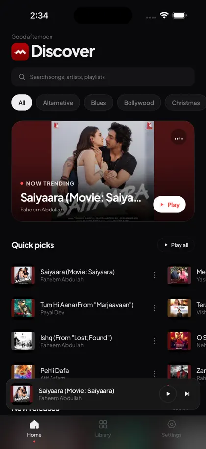 Capture d'écran 1 sur 4 de Myt : Videos, Songs Streaming