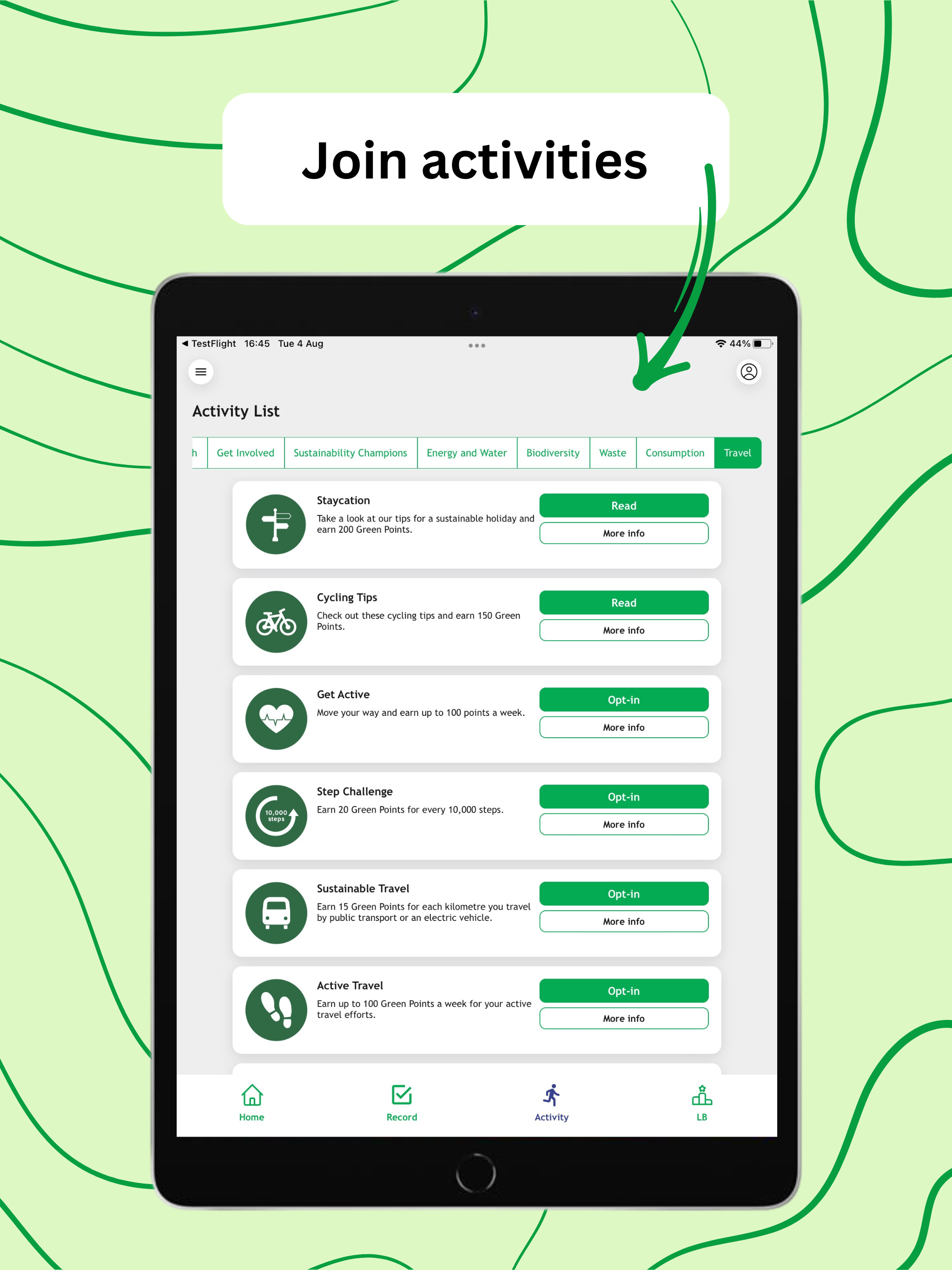Turn USW Green screenshot 4