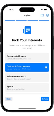 LangMax: Language learning screenshot
