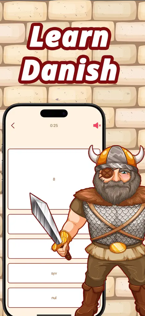 Numbers in Danish language - Education App | MWM