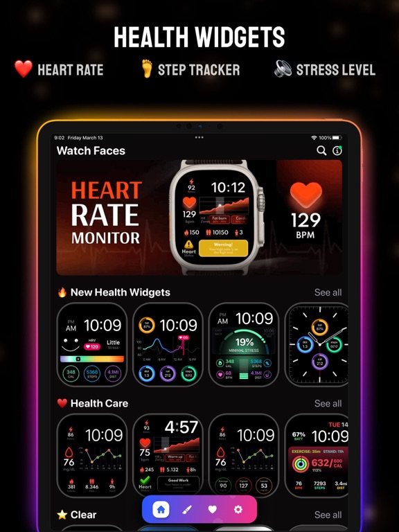 Screenshot #5 pour Color Lifestyle Watch Faces